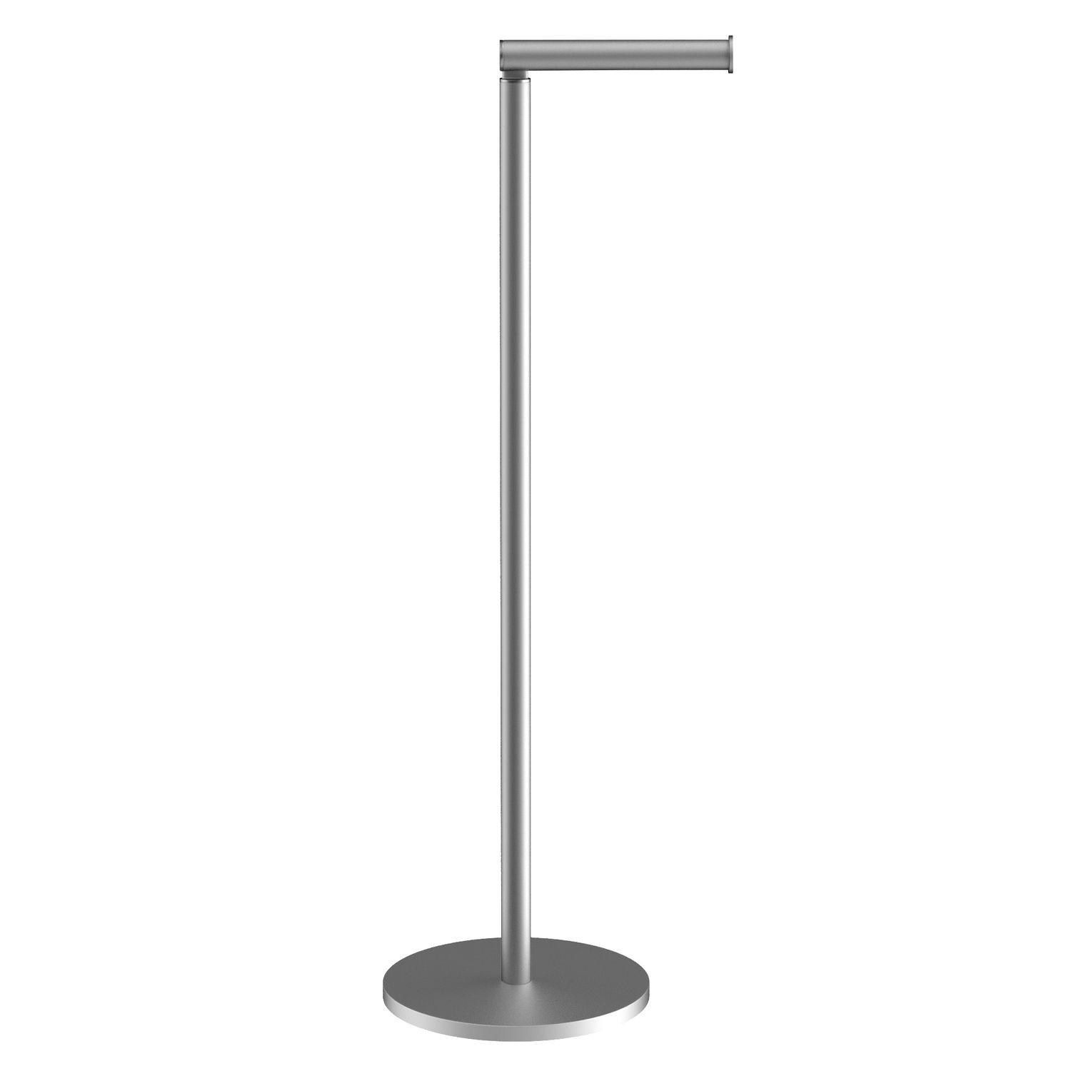 Intirilife Toilettenpapierhalter Silber 16.7x55x16.7 cm