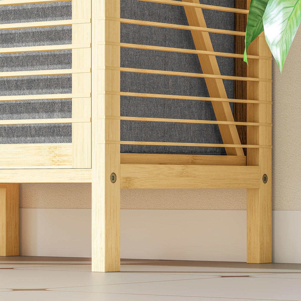 BADEZIMMERSCHRANK DE-17340 Natur - Naturfarben, Naturmaterialien (30/95/40cm) - ComfortXL