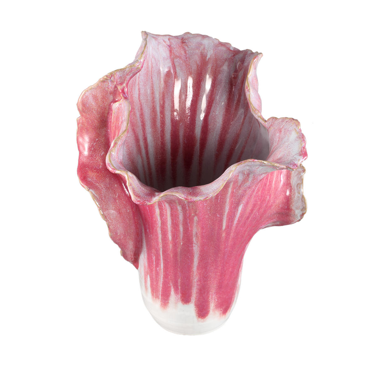 TOPF Swing Rosa 34.5/29.5/42.5cm - Pink, Keramik (42.5cm) - PTMD Collection