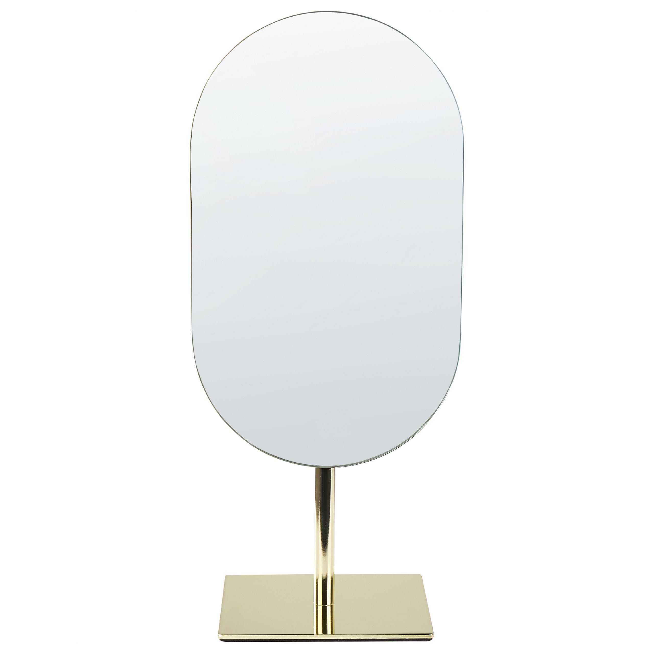 KOSMETIKSPIEGEL 16/37cmGoldCANTAL Cantal - Goldfarben, Metall (43/13/21cm) - Beliani
