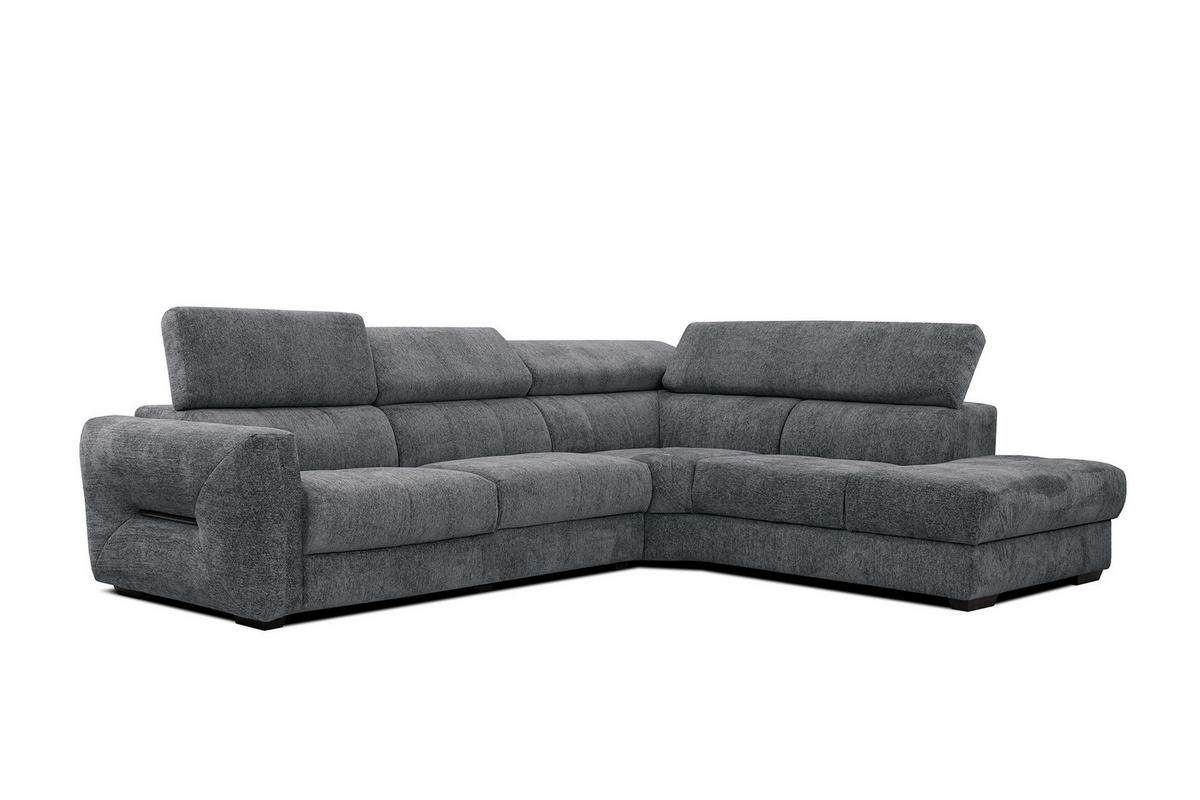 ECKSOFA CALVERA 5-Sitzer, graphitfarben - Graphitfarben, Holzwerkstoff/Textil (298/239cm) - Courtois Laville