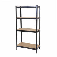 SCHWERLASTREGAL Schwarz, Braun - Schwarz/Braun, Metall (80/160/40cm) - MCW