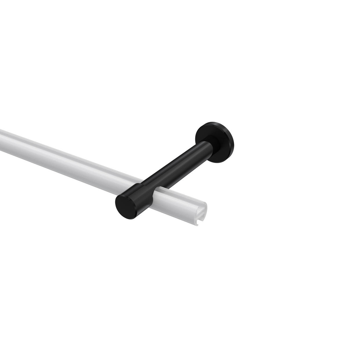 TRÄGER FÜR GARDINENSTANGEN 20 mm Ø, Prestige 1-läufig, Schwarz - Schwarz, Metall (13.7/4/4cm) - INTERDECO