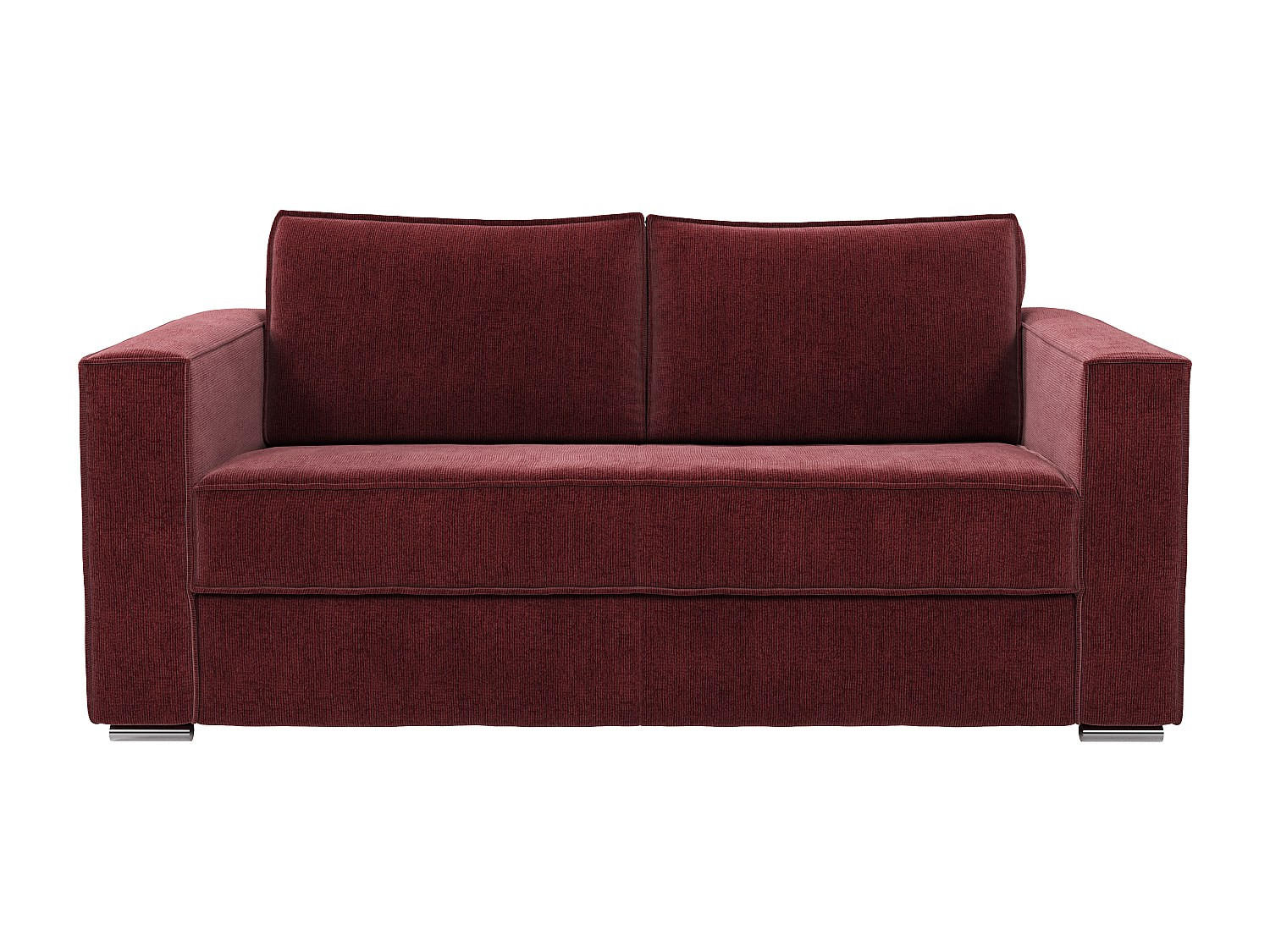SCHLAFSOFA - 3 Personen - Stoff - Bordeaux - - Bordeaux, Textil (195/90/223cm) - Vente-Unique