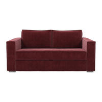 SCHLAFSOFA - 3 Personen - Stoff - Bordeaux - - Bordeaux, Textil (195/90/223cm) - Vente-Unique