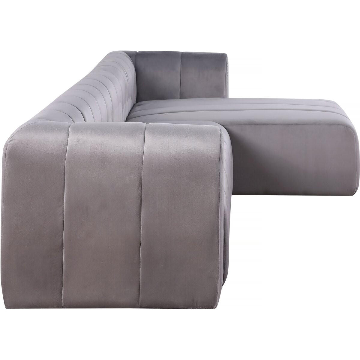 ECKSOFA victor hugo Grau - Grau, Textil (90/301cm) - Habitat Garten