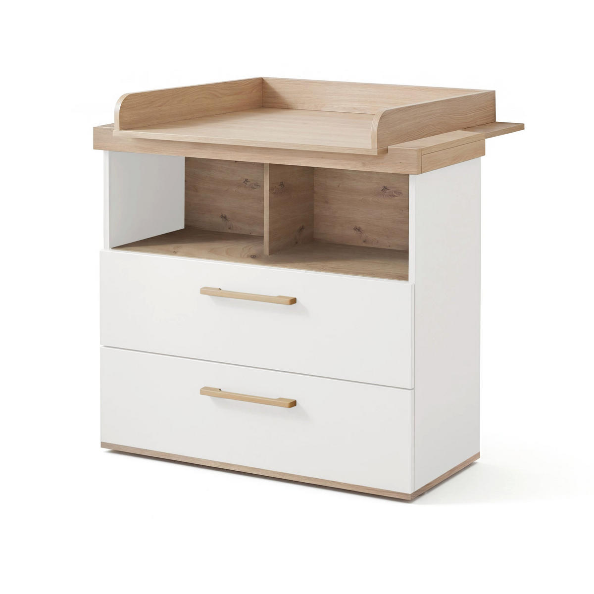BABYZIMMER-SET Jimmy 3-teilig - Weiß, Holzwerkstoff (138/195/53cm) - Roba