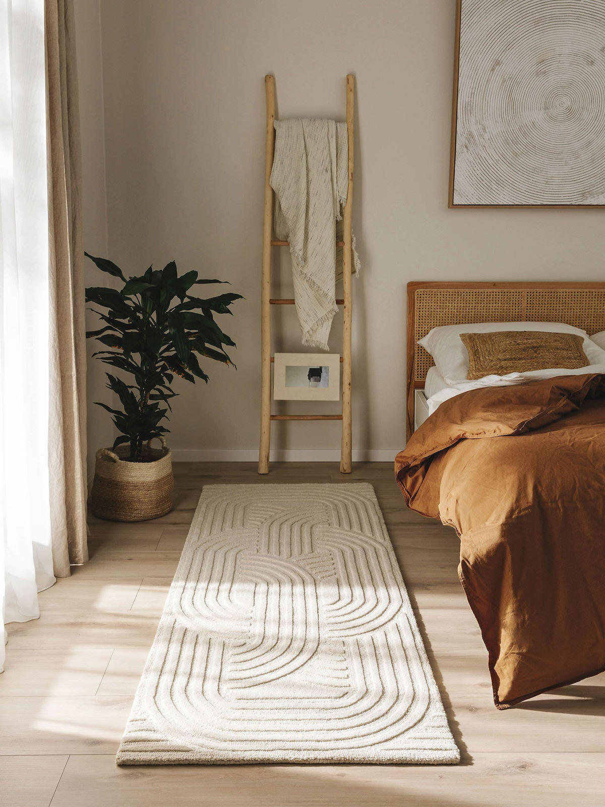 WOLLTEPPICH-LÄUFER Nuria Cream 70x200 cm - Creme, Textil (70/200cm) - benuta Pure