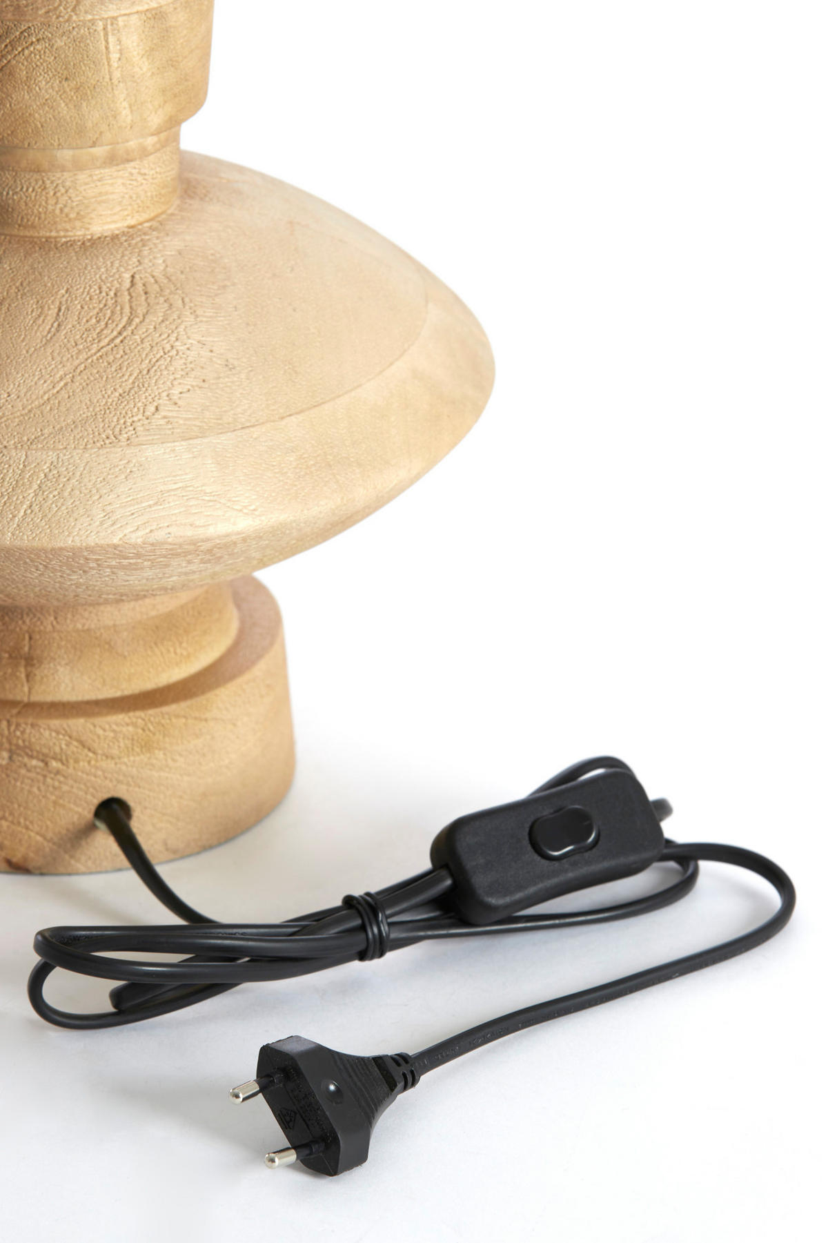 LAMPENFUSS Fiera Braun Ø23/25 cm - Hellbraun, Holz (23/23/25cm) - Light & Living