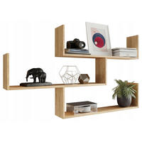 HÄNGEREGAL Theta Sonoma Eiche 123,6/21/54 cm - Sonoma Eiche, Holzwerkstoff (123.6/54/21cm) - Matkam Möbel