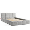 POLSTERBETT AERI 140/160/180/200 mit Rahmen und Bettkasten, hellgrau - Hellgrau, Holz/Holzwerkstoff (140/200cm) - KONSIMO®