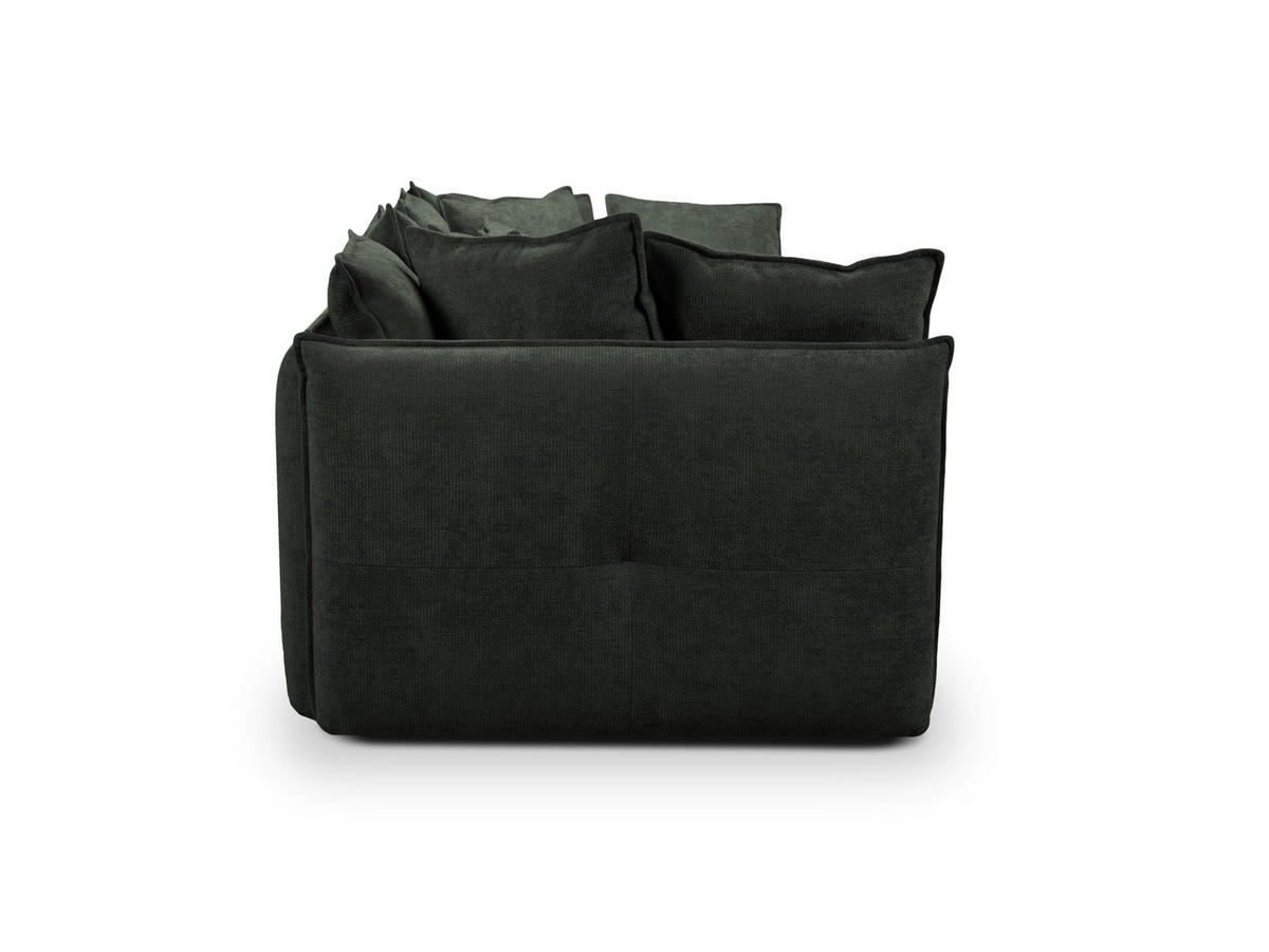 POUF Strukturstoff Orange - Terracotta/Schwarz, Holzwerkstoff/Kunststoff (65/40/65cm) - Makamii