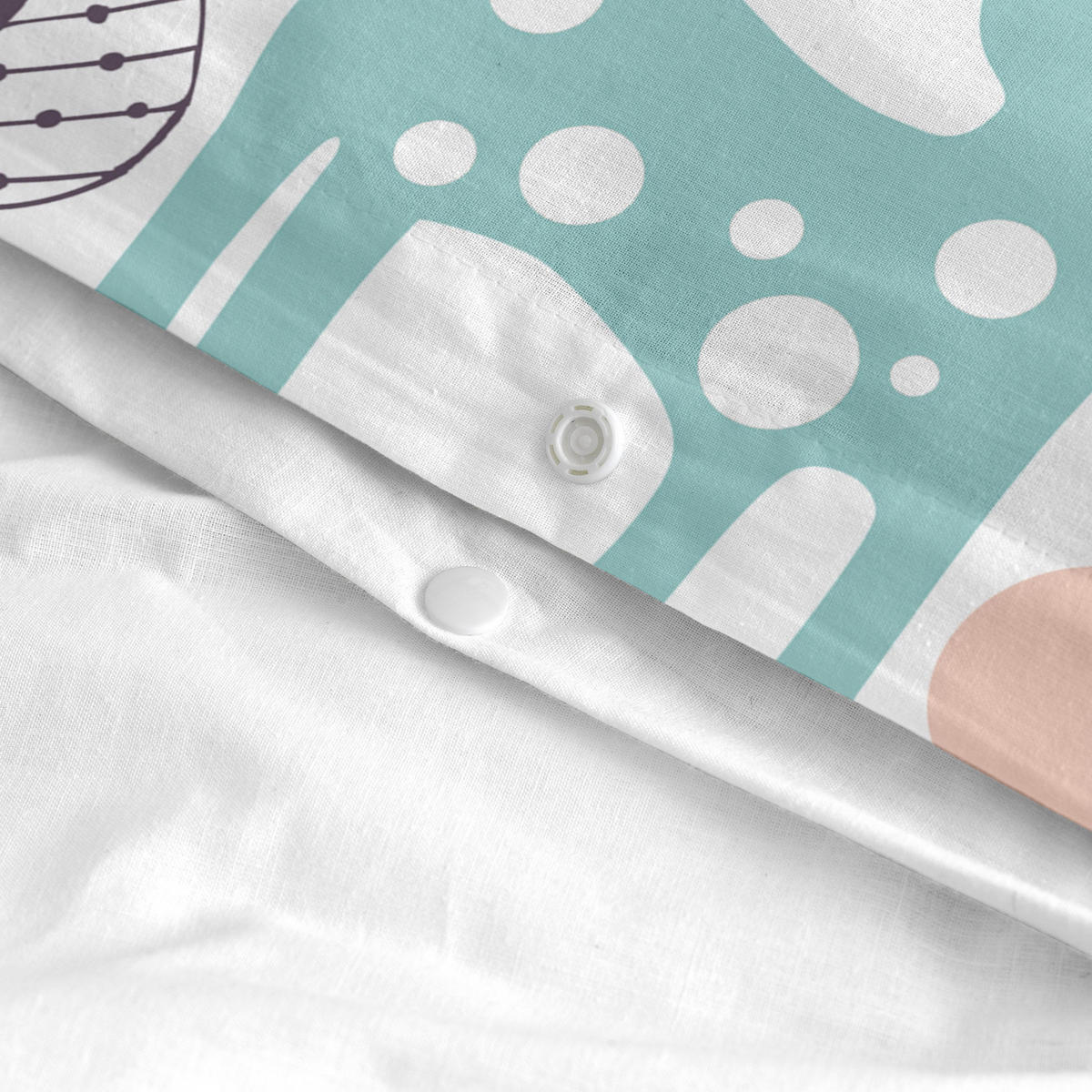 BETTBEZUG 2er-Set teiliges woodland 115x145 cm (kinderbett) mehrfarbig - Multicolor, Textil (115/145cm) - Happy Friday