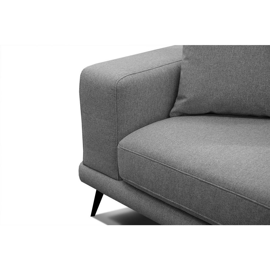 Thumbnail - Courtois Laville Sofa, Grau, Textil, 3-Sitzer, Rechteckig, 203x87x96 cm, Wohnzimmer, Sofas & Couches, Sofas, 2-Sitzer So...