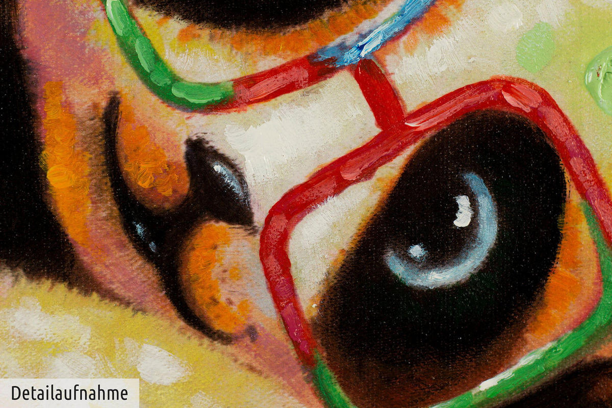 ACRYLBILD HANDGEMALT 60/60 cm - Multicolor, Holz/Textil (60/60cm) - KUNSTLOFT