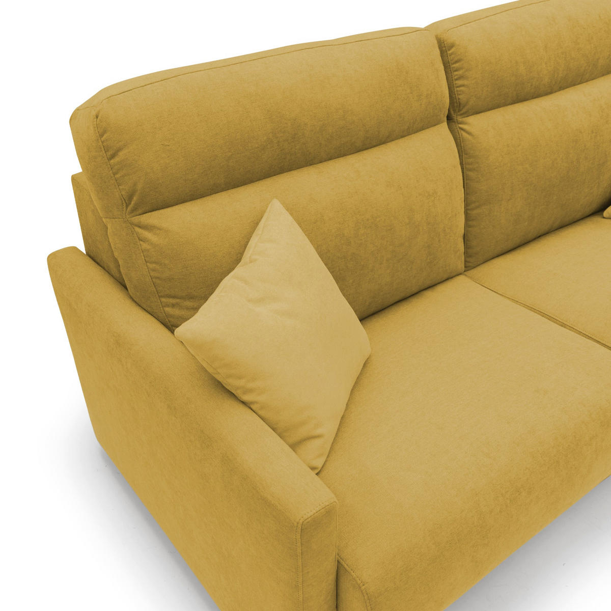 SCHLAFSOFA Margot - Gelb, Textil (156/102/97cm) - Divani.store