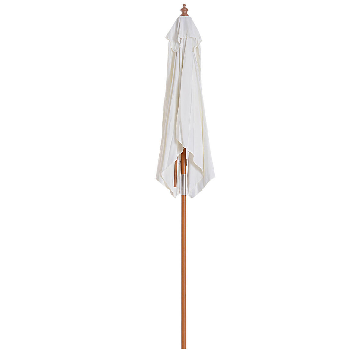 SONNENSCHIRM DE-11377 rechteckig, neigbar, Holz Creme - Creme, Holzwerkstoff (150/200cm) - ComfortXL