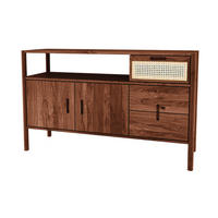 KOMMODE INA Wildeiche - Dunkelbraun, Holz (142/86/46cm) - byoak
