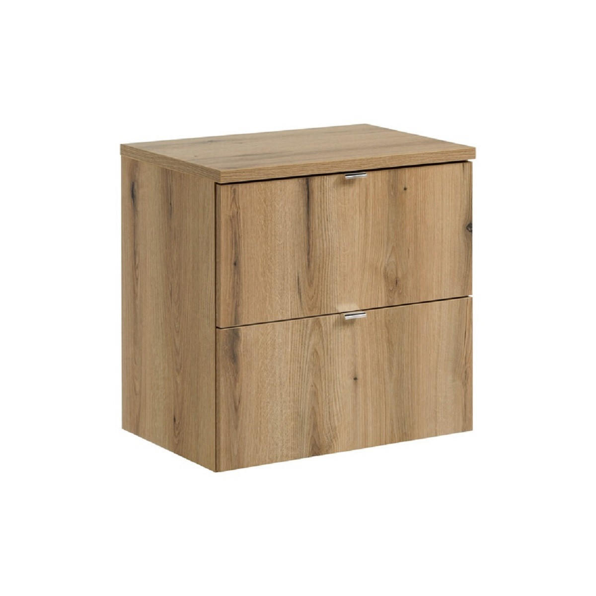 Milaros Markt Waschtischunterschrank Eiche Wotan 60x57x40 cm