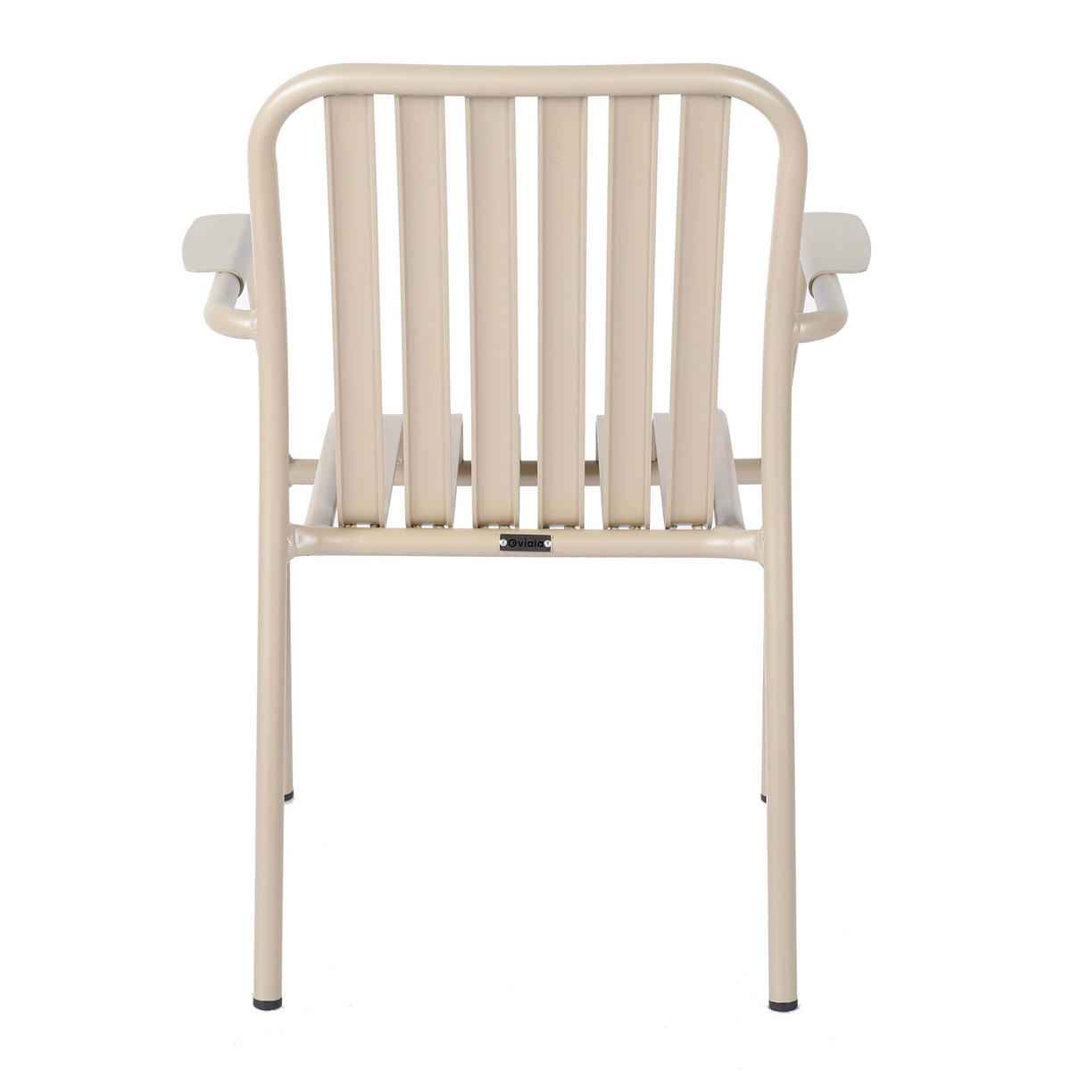 GARTENSTUHL, Taupe - Taupe, Metall (61/85/62cm) - Oviala