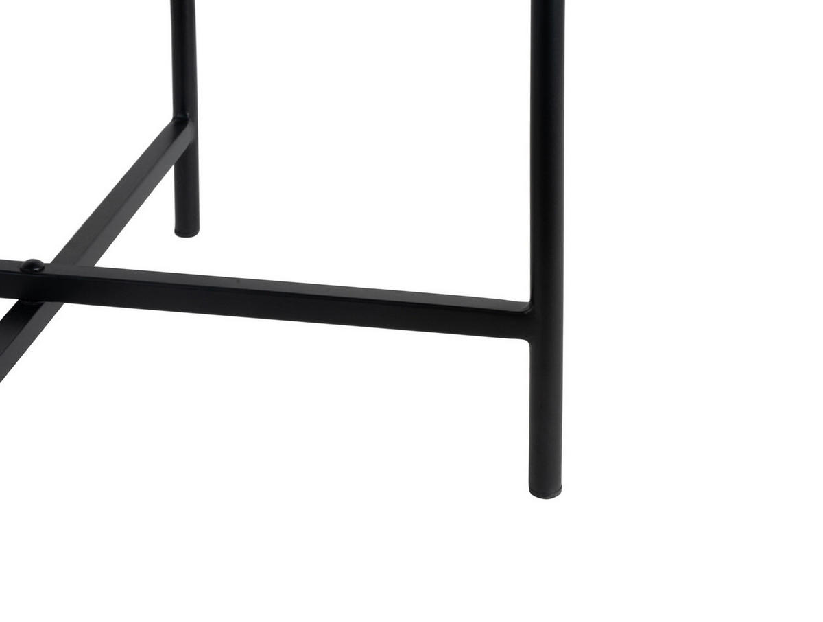 BEISTELLTISCH Meseta Schwarz 40/40/49 cm - Schwarz, Metall (40/40/49cm) - Leitmotiv