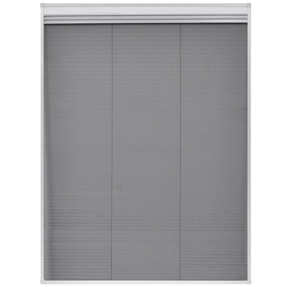 INSEKTENSCHUTZ-PLISSEE Für Fenster Jalousie Aluminium 60/80 Cm - Weiß, Glas (60/80/80cm) - vidaXL