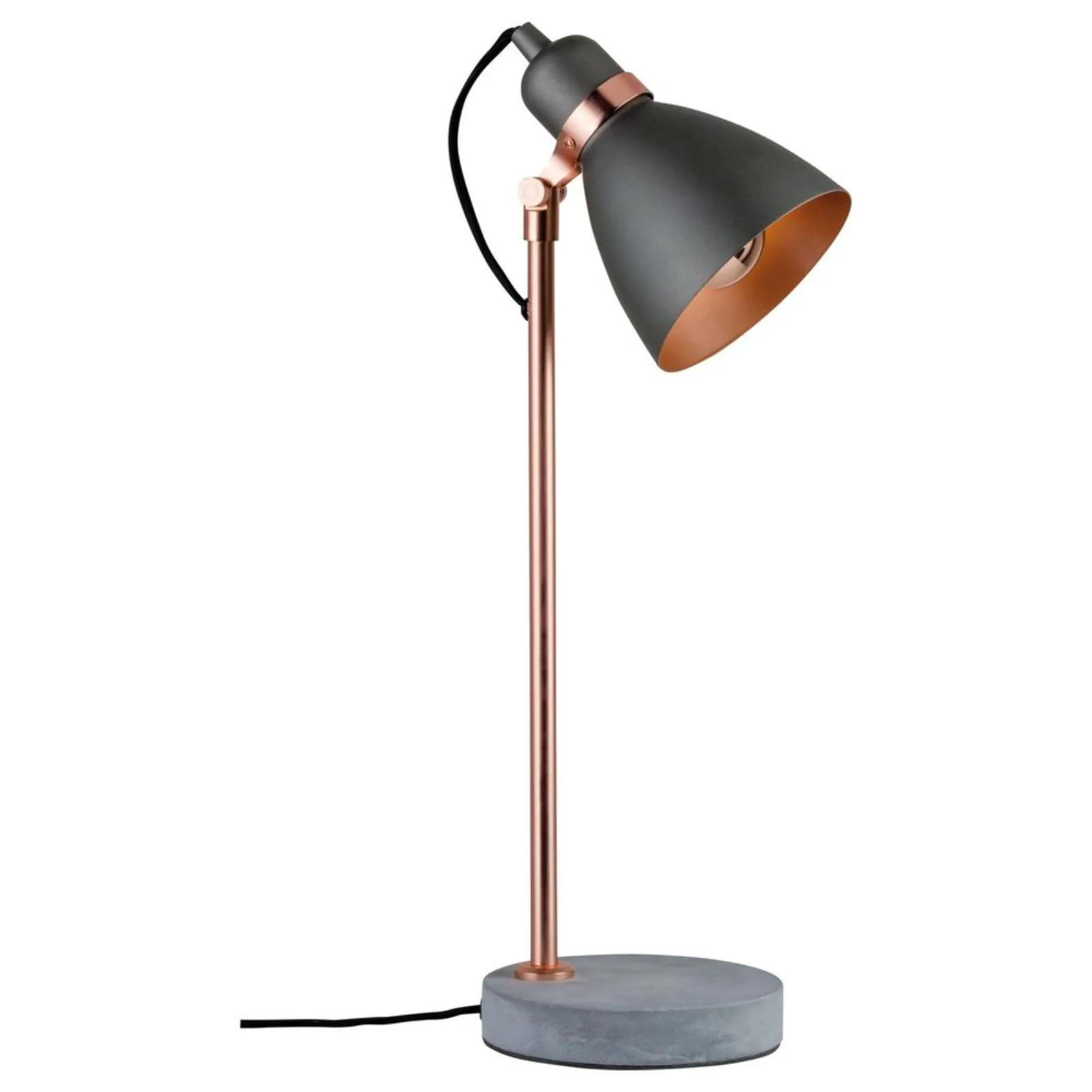 TISCHLEUCHTE Orm Grau - Rotbraun/Grau, Metall (7.5/7.5/50cm) - Paulmann