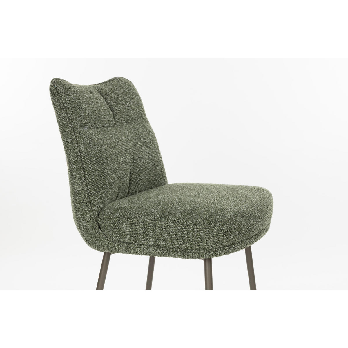 BARHOCKER Jacques mit Rückenlehne 65 cm Grün - 2 er Set - Grün, Kunststoff (43/100/54cm) - Housecraft Living