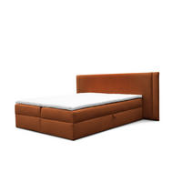 BOXBETT Cedric In Magic Velvet - Rotbraun, Holzwerkstoff/Textil (120/200cm) - Fun Möbel