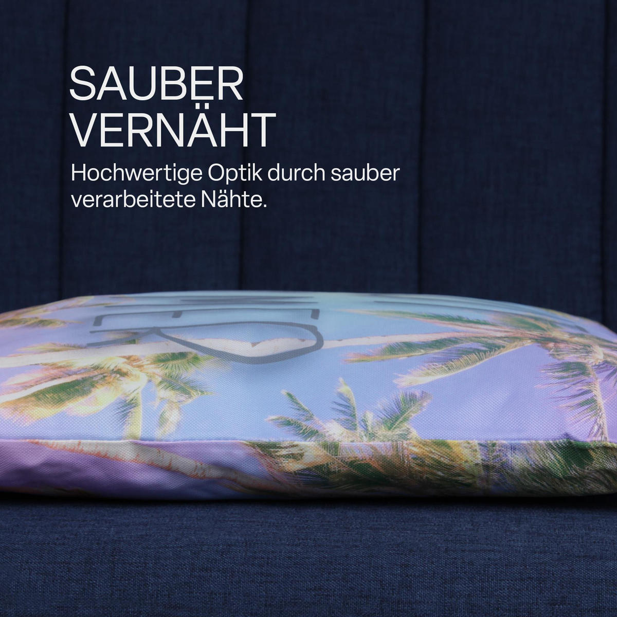 OUTDOORKISSEN 45x45 cm wasserabweisend "Hot Summer" 6er-Pack - Lila, Kunststoff (45/45cm)
