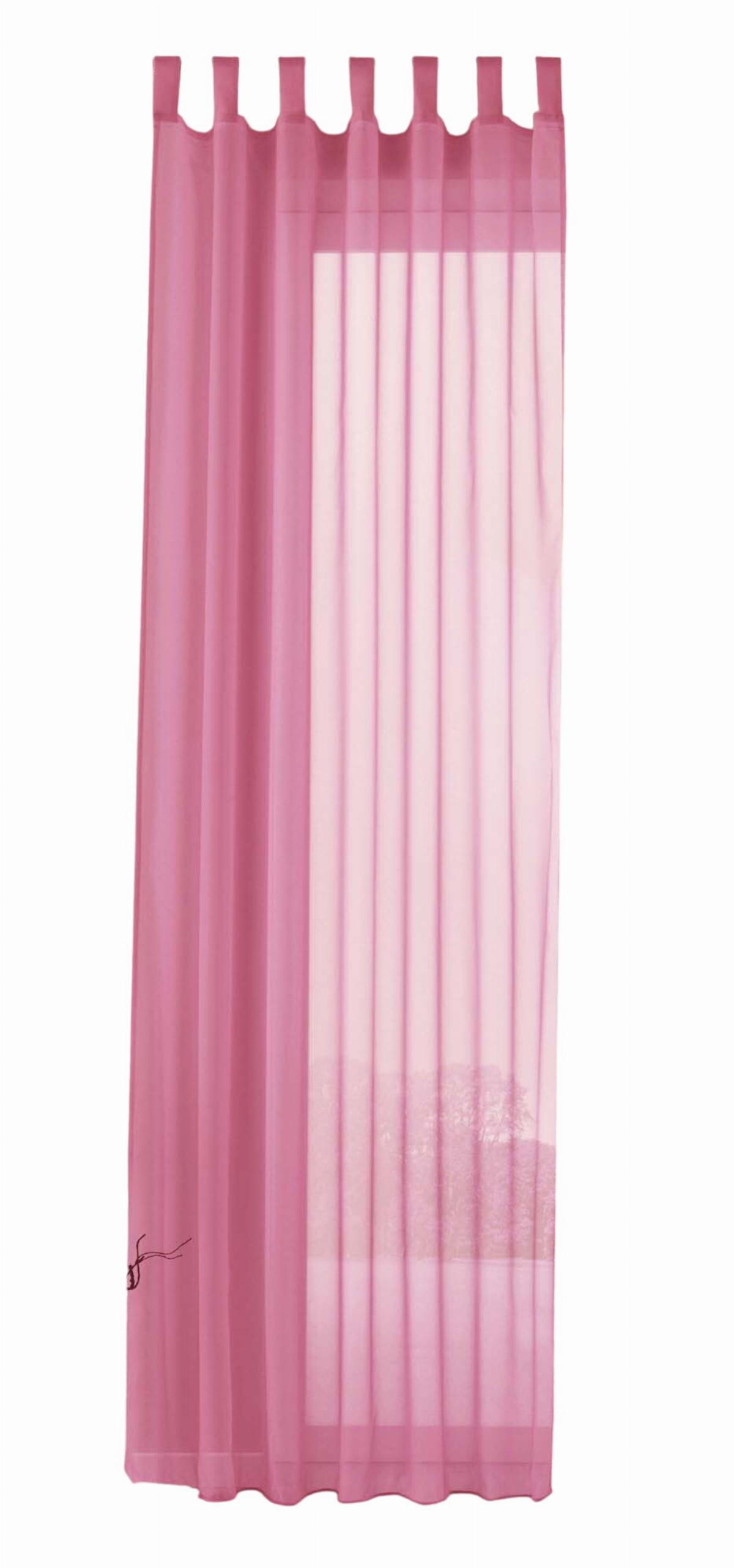 Gardinenbox Schlaufenschal Rosa 140x245 cm