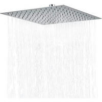 DUSCHKOPF Regendusche 25 cm Eckig Edelstahl Chrom - Silberfarben, Metall (25/12.7/25cm)