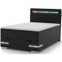 BOXBETT Texas anthrazit 90/200 cm LED Stoff - Anthrazit, Holz/Textil (90/200cm) - wonello