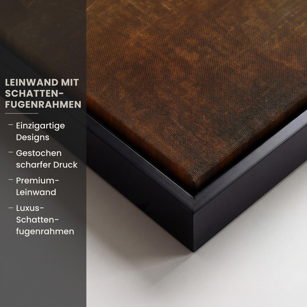 LEINWAND Bilder mit Rahmen - Bergkulisse mit goldenem Sonnenuntergang - 60x90 - Goldfarben, Textil (60/90cm) - MuchoWow