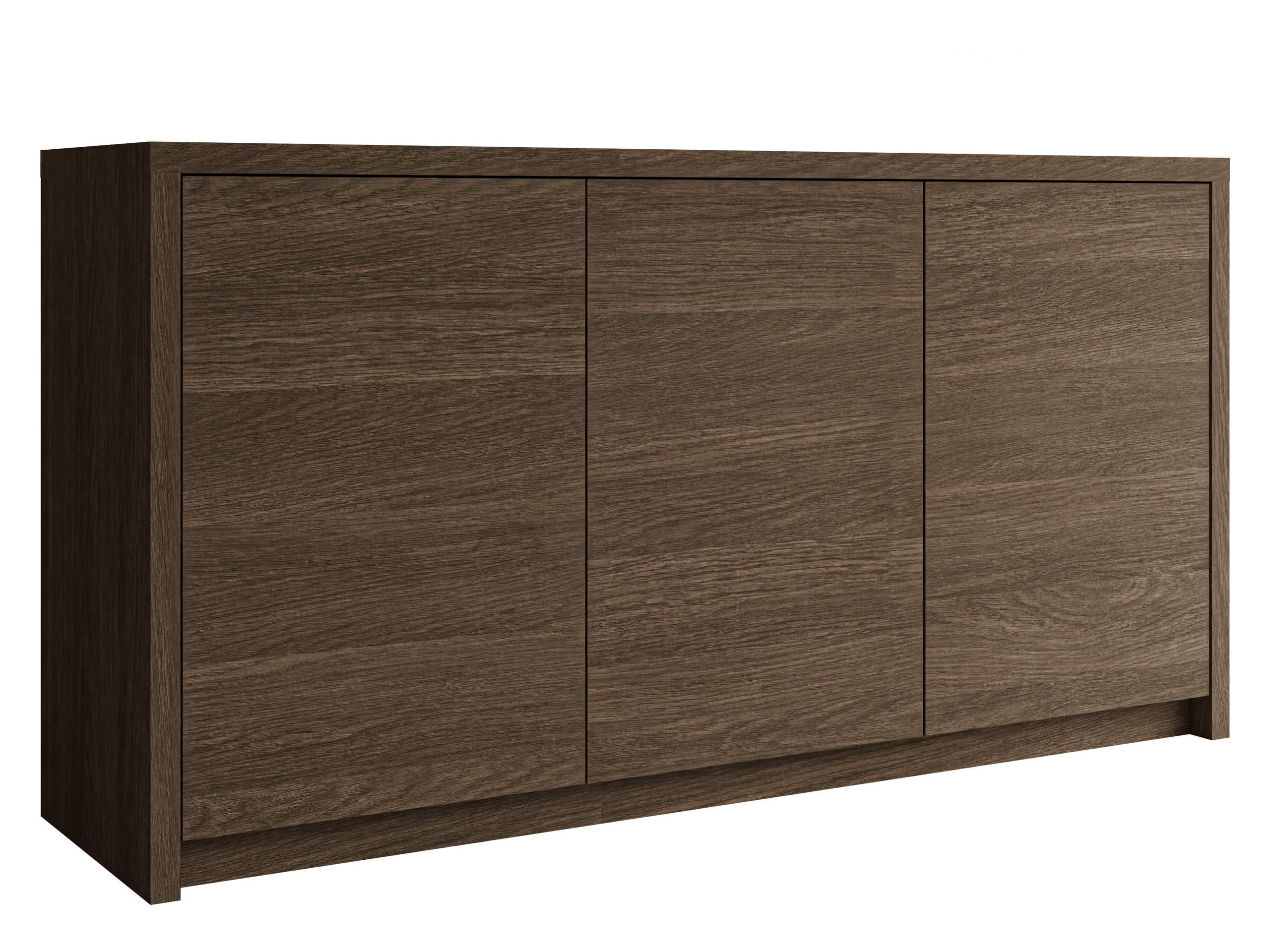 KOMMODE Solid 3D - Dunkelbraun/Schwarz, Holzwerkstoff/Kunststoff (150/79/40cm) - MIRJAN24