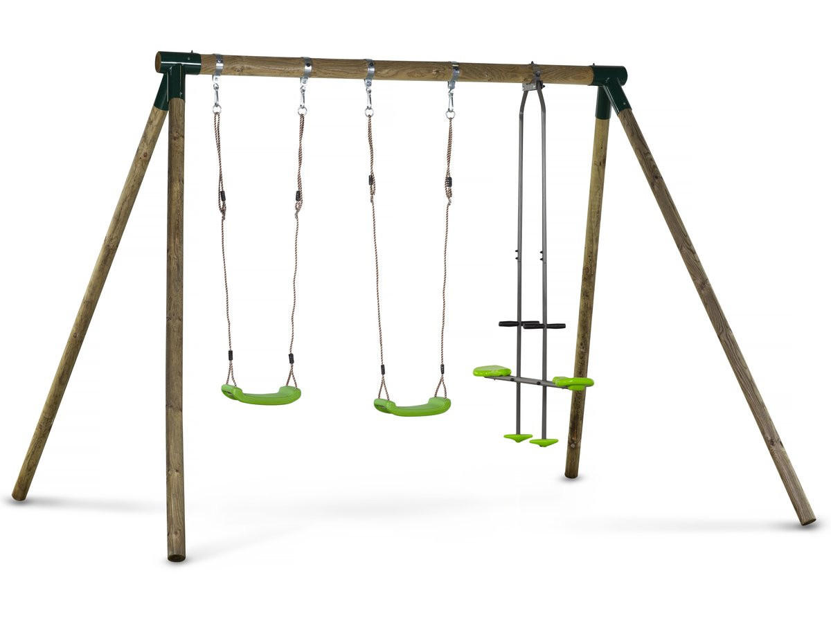 KLETTERGERÜST AUS HOLZ lana Braun - Dunkelbraun, Holz (240/230/315cm) - Habitat Garten