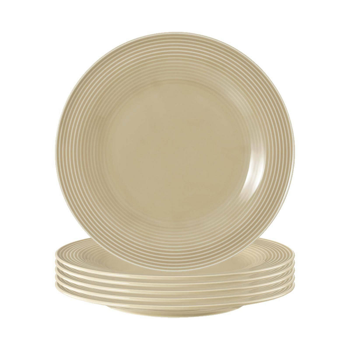 FRÜHSTÜCKSTELLER Beat Color Glaze Sandbeige ø 23,3 cm 6er Set - Beige, Keramik (23.3cm) - Seltmann Weiden