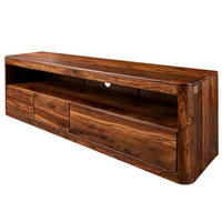 TV-BOARD Sheesham 190x50x60 walnuss gewachst TORONTO #247 - Walnussfarben, Holz (190/60/50cm) - Massivmoebel24
