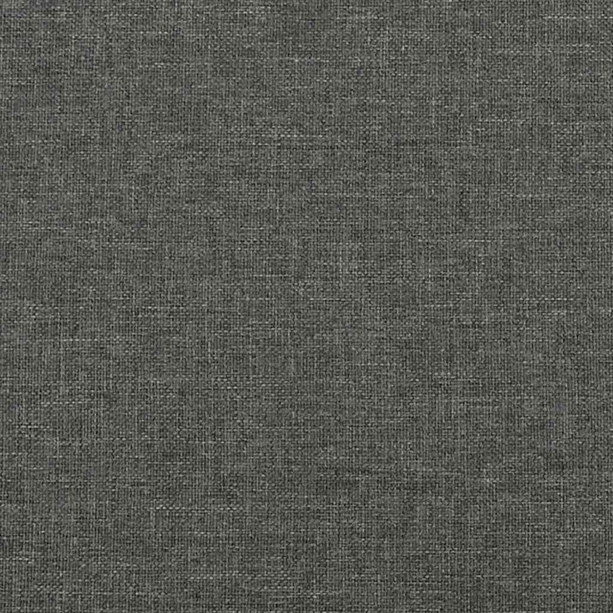 BETTGESTELL Ohne Matratze Dunkelgrau 100/200 Cm Stoff - Grau, Textil (100/200cm) - vidaXL