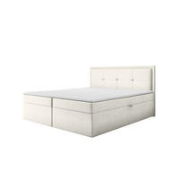 BOXBETT Degna - Creme, Holzwerkstoff/Textil (160/200cm) - Fun Möbel