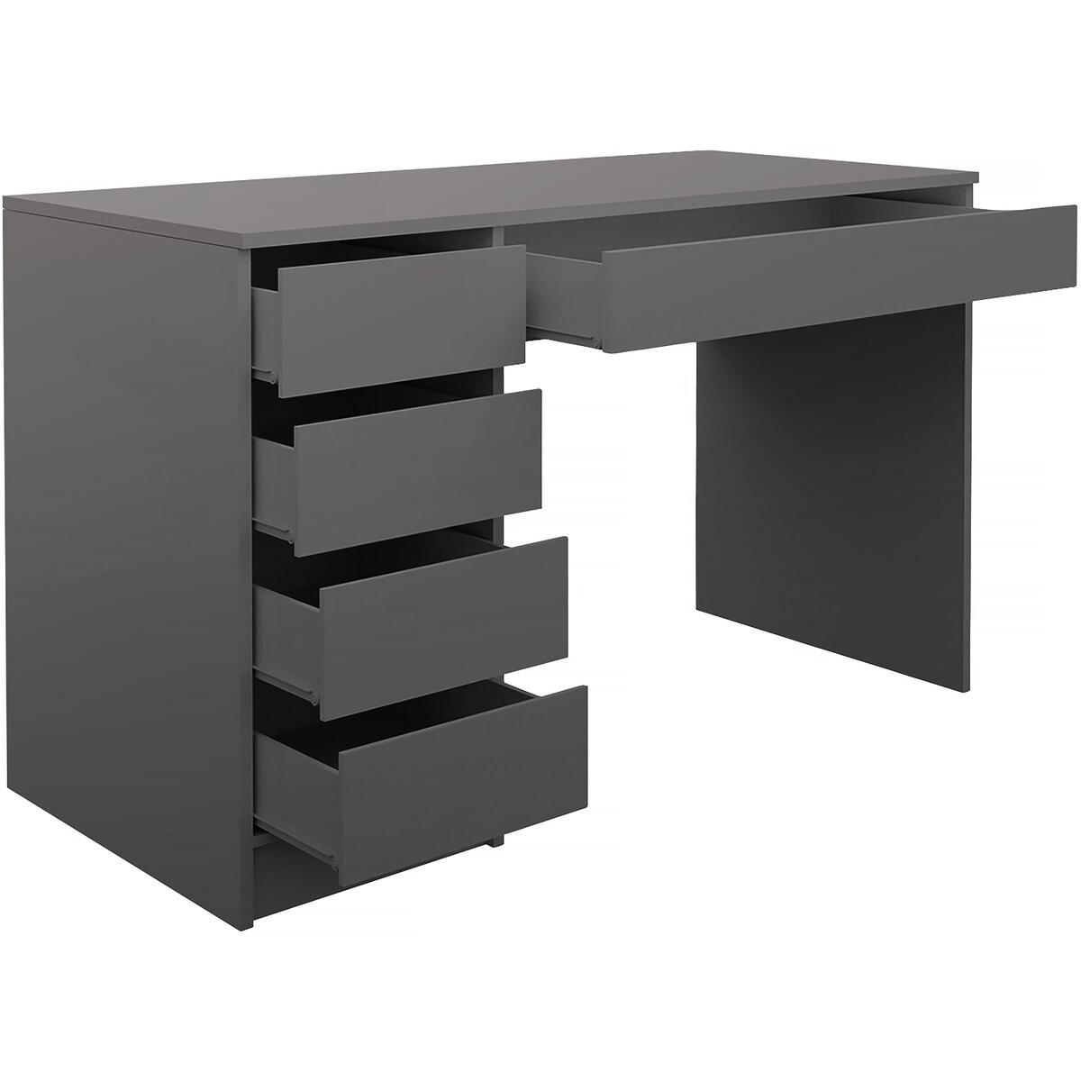 SCHREIBTISCH Ada - Anthrazit, Holzwerkstoff (55/120/76cm) - MIRJAN24