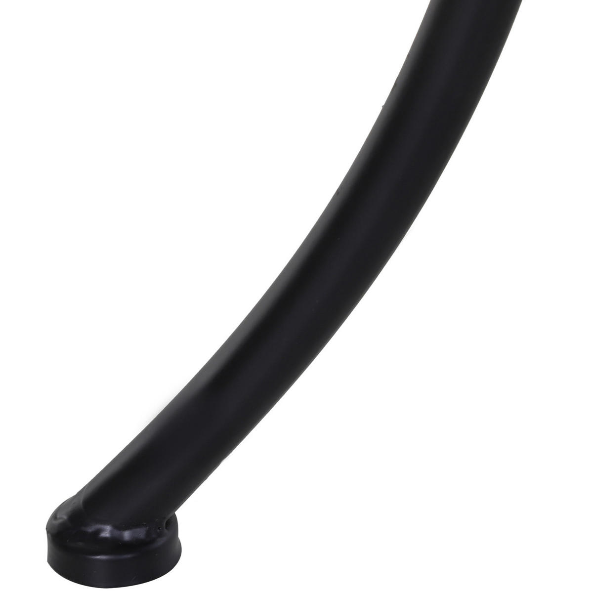 BEISTELLTISCH 45/45/50 cm aus Metall in Schwarz – quadratisch für Balkon & Terrasse - Weiß, Metall (45/45/50cm) - BEAOK