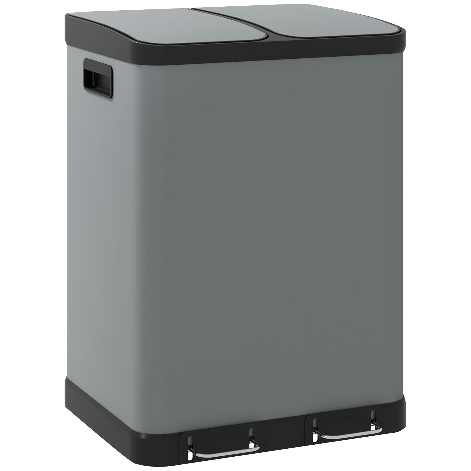 HOMCOM ODPADKOVÝ KOŠ 2 x 30 l