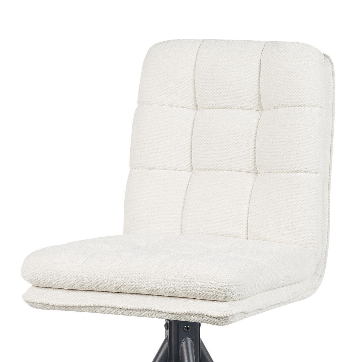 BARHOCKER Tayo - Creme/Schwarz, Textil/Metall (46/106/57cm) - DUBI Möbel