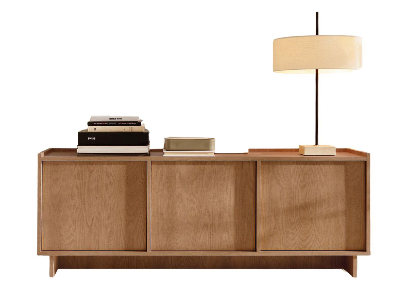 TV-TISCH mit 3 Türen KELLOS Eiche Karmel - Eichefarben, Holzwerkstoff (147/55/39cm) - Compleo24