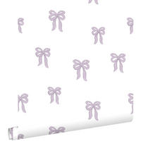 TAPETE kleine Schleifen 50 x 900 cm - Weiß, Papier (50/0.1cm) - ESTAhome