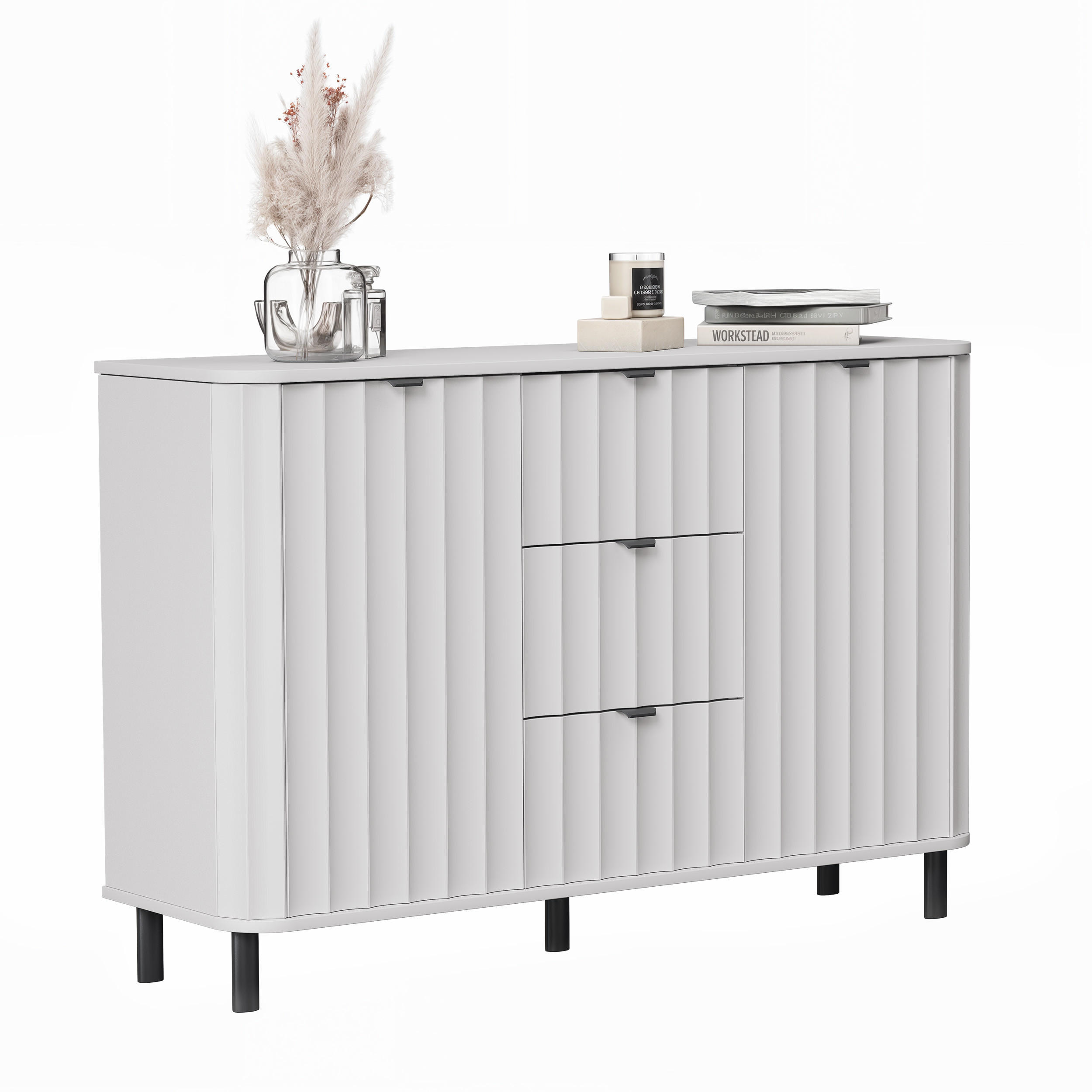 Idohome Kommode Weiß 137.2x91x40.5 cm