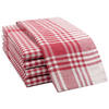 GESCHIRRTÜCHER, 5er-Set, 50x70 cm, 100% Baumwolle, Rot - Rot, Textil (50/70cm) - Zollner