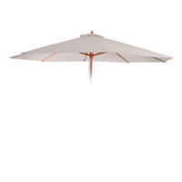 ERSATZ-BEZUG FÜR SCHIRM Cremeweiß - Weiß, Textil (350/350cm) - MCW