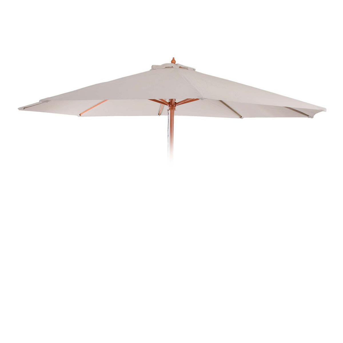 ERSATZ-BEZUG FÜR SCHIRM Cremeweiß - Weiß, Textil (350/350cm) - MCW